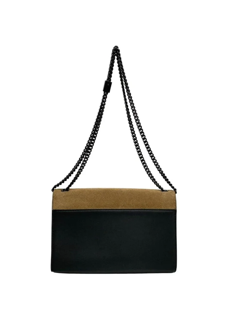 Saint Laurent Paris Shoulder Bag Kate Medium Black Brown Chain Leather